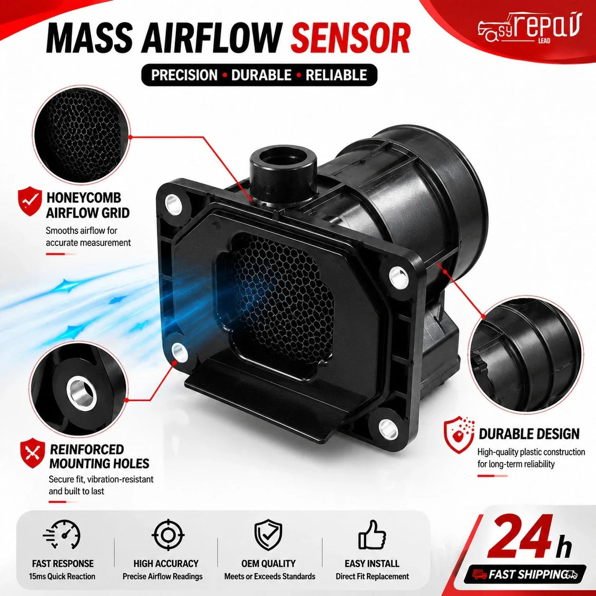 Mass Air Flow Sensor Replacement for 2002 Mitsubishi Lancer Mirage