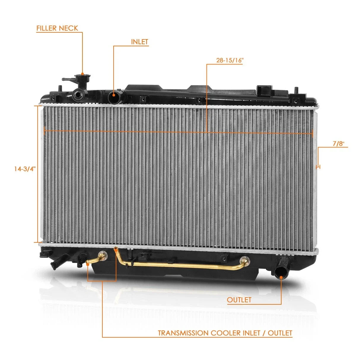 Aluminum Core Cooling Radiator for Toyota Rav4 (2001–2003) DPI-2411
