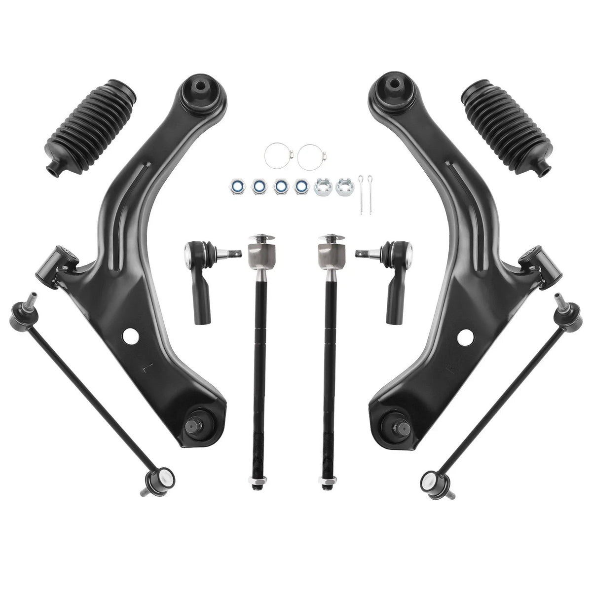 Front Struts and Coil Spring Set with Control Arms for Tribute 2005-2009