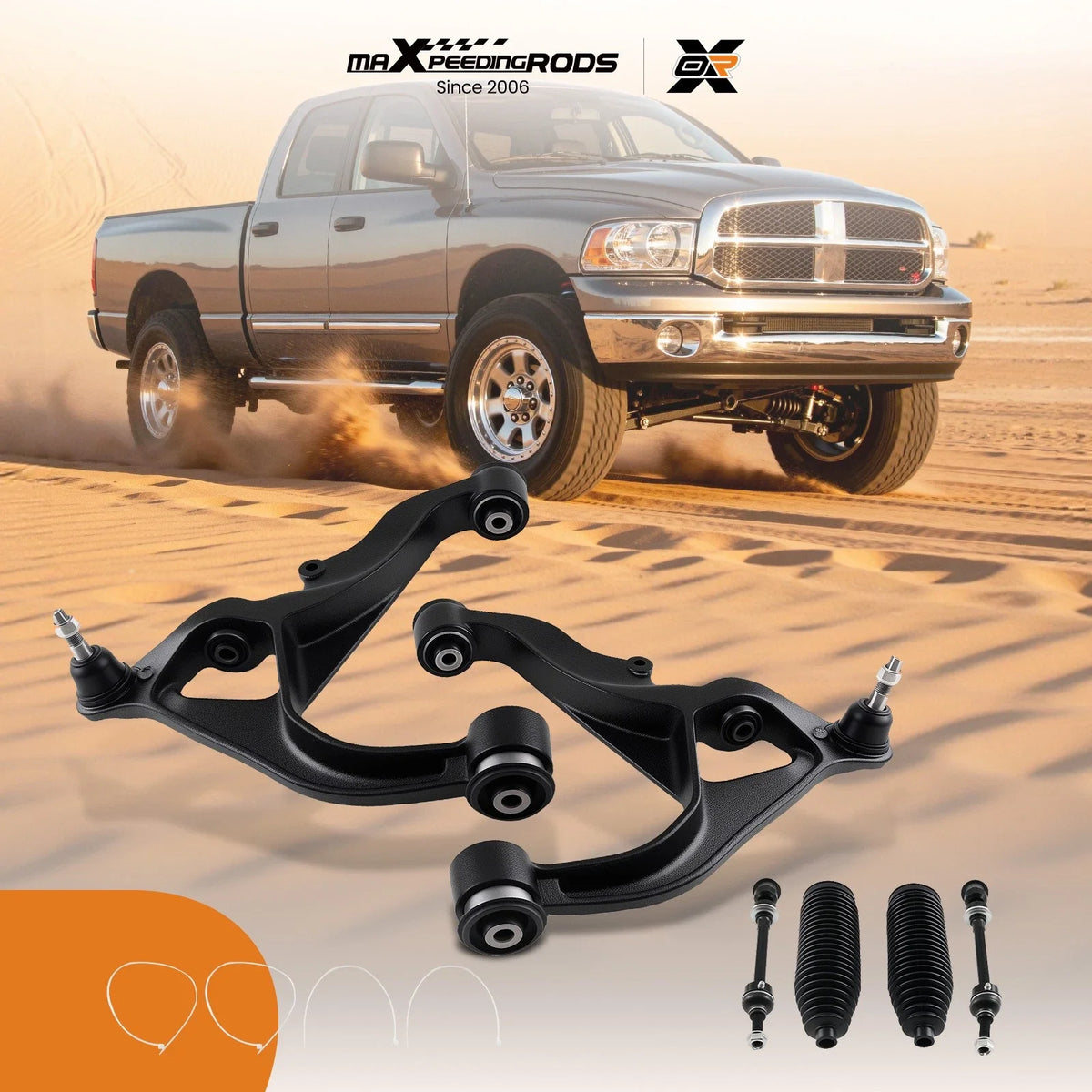 Front Lower Control Arms with Ball Joint for Dodge Ram 1500 (2006–2021)