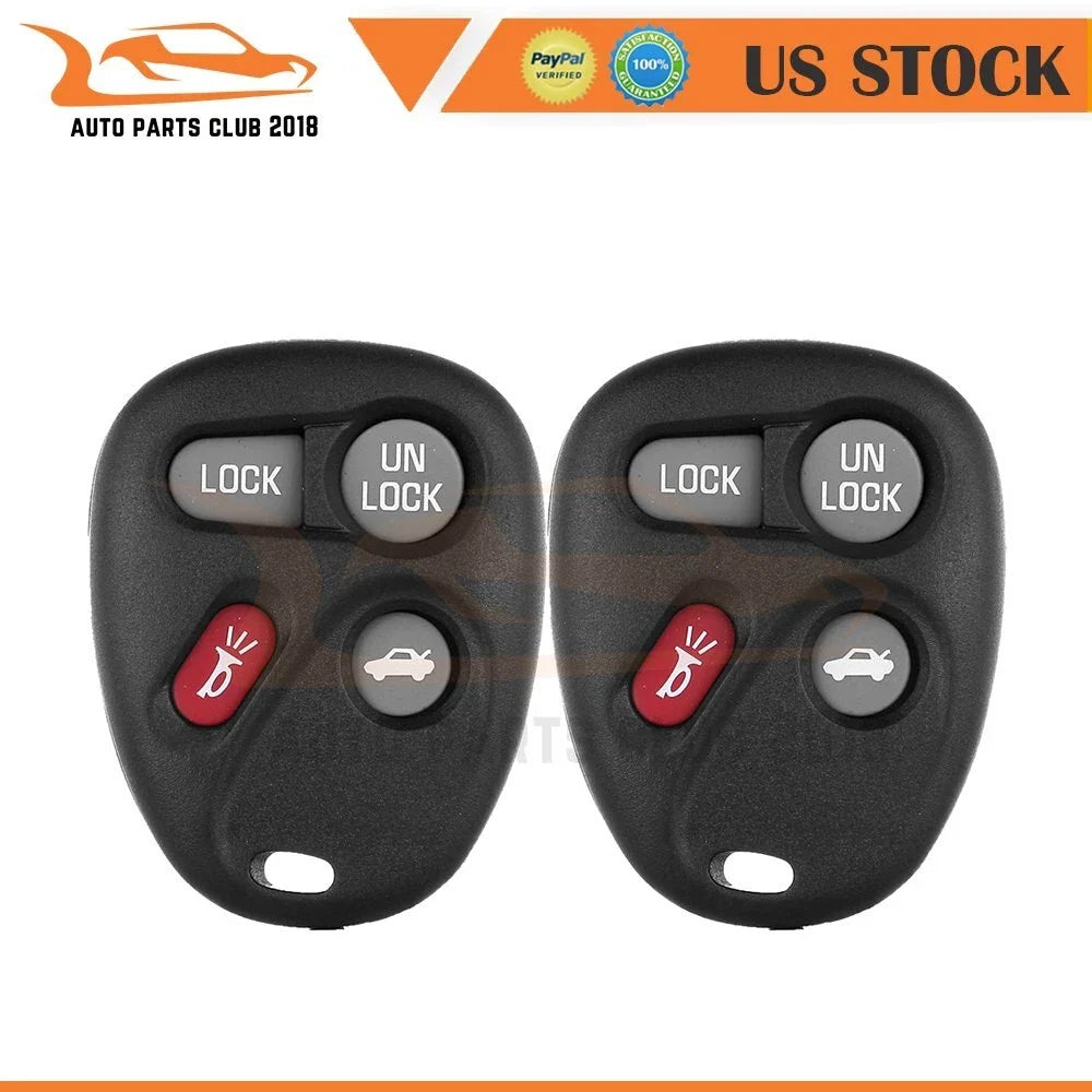 2X Keyless Key Fob Remote Case Shell for Chevrolet Blazer Corvette (2002–2005)