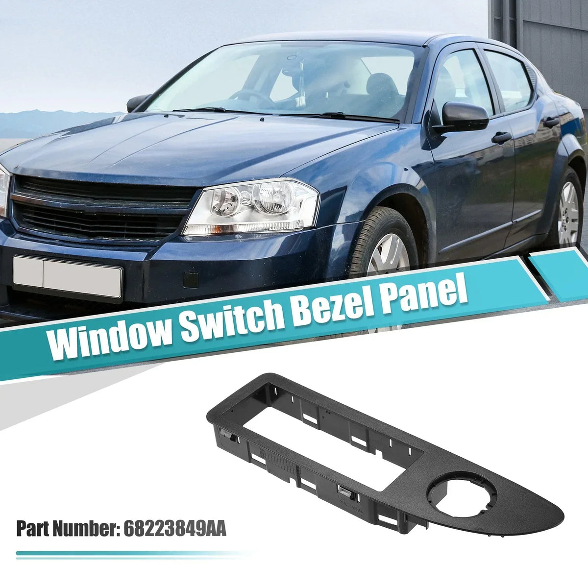 Door Window Switch Bezel (Front Left) for Dodge Avenger 2011-2014