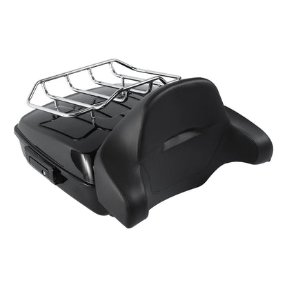 Chopped Trunk Backrest Mount Rack for Harley Fat Boy (2008-2017)