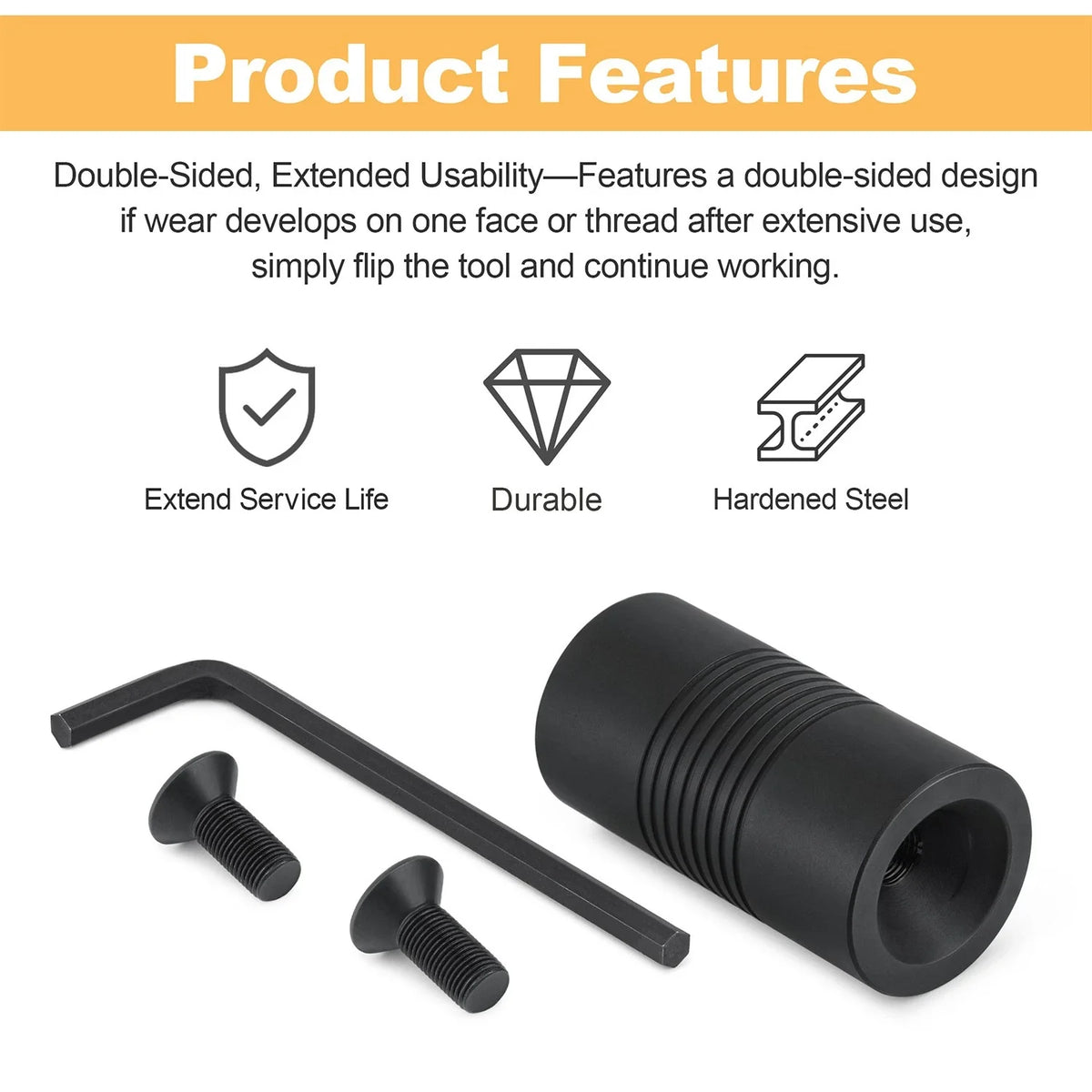 Hardened Steel Dimpling Tool for Field Door Frame Installation