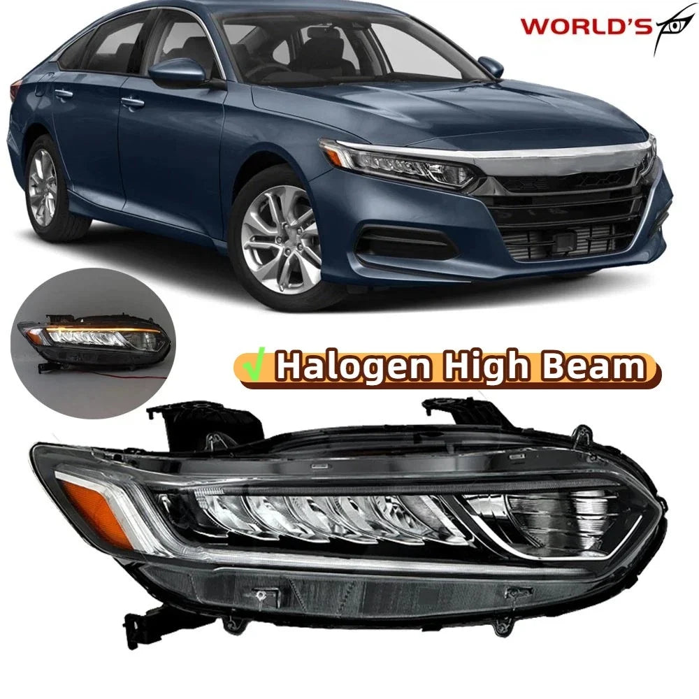 LED Headlights with DRL Signal for Honda Accord (2018–2020) Chrome