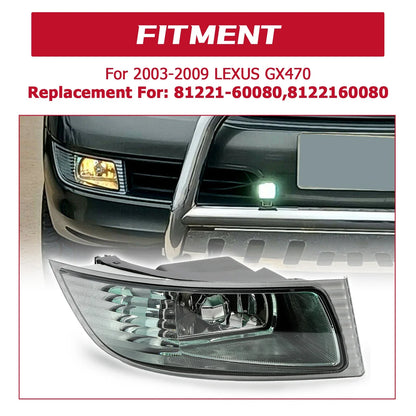 Driving Lamp Bumper Fog Light Right for Lexus GX470 2003-2009 W/ Bulb