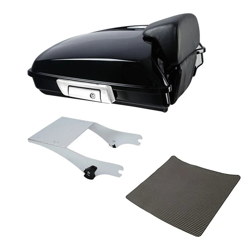 Chrome Backrest Mount Rack for Touring Harley 1997-2008