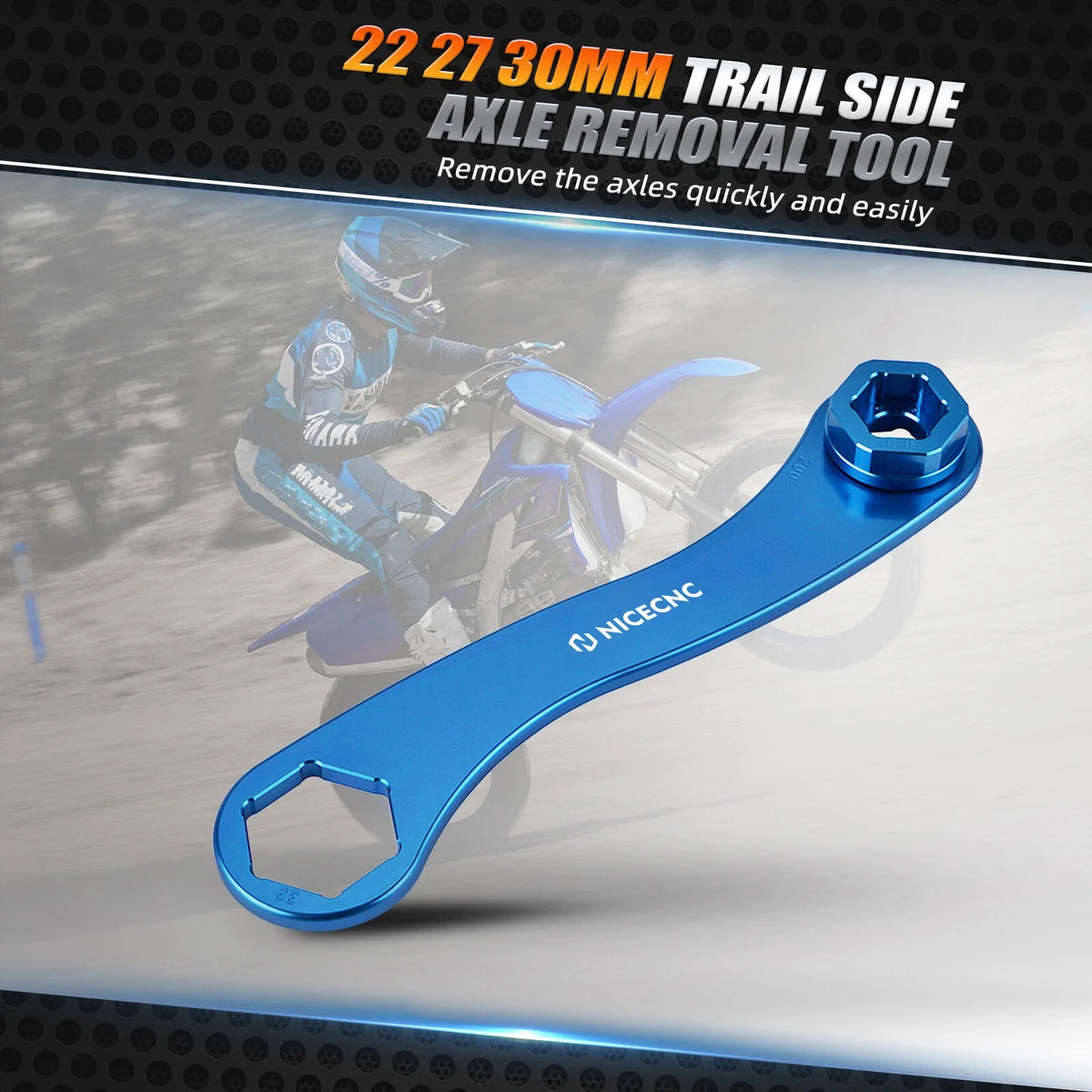 30mm Axle Wrench Nut Removal Tool for Yamaha WR YZ YZF (125–450)