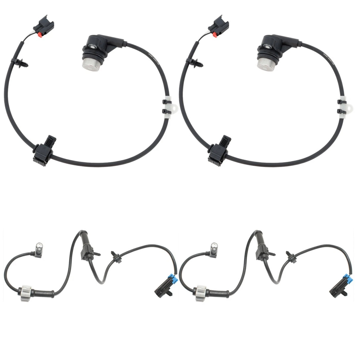 ABS Speed Sensors Set of 4 for Chevy SaVana (2010–2020)