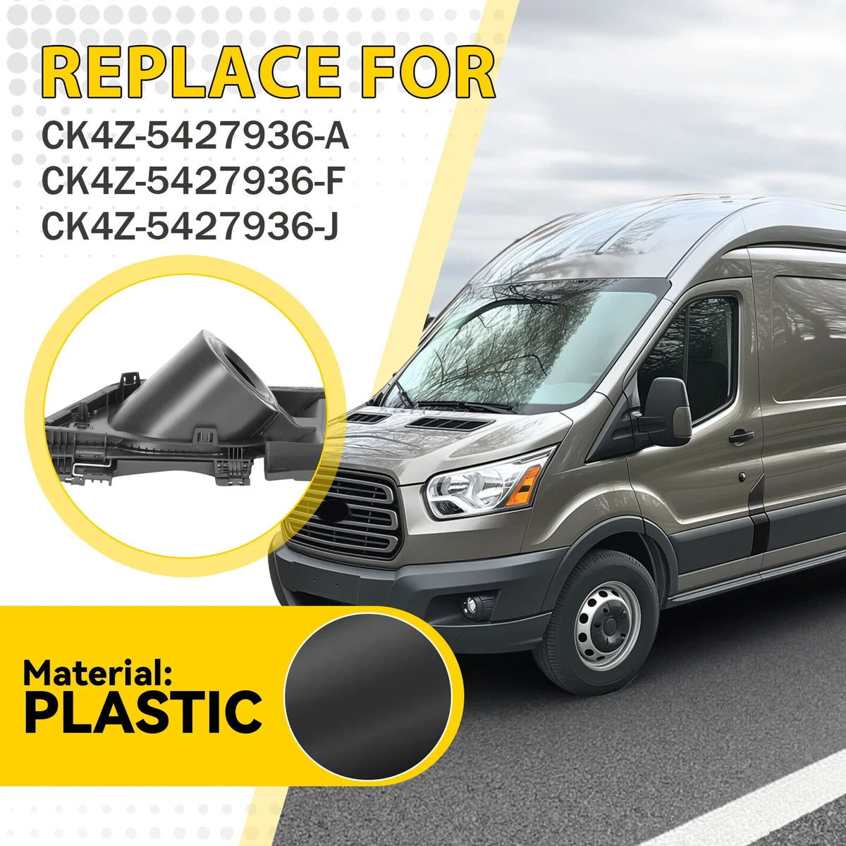 Pocket Hinge for Fuel Filler Door - Ford Transit Van 2015-2023