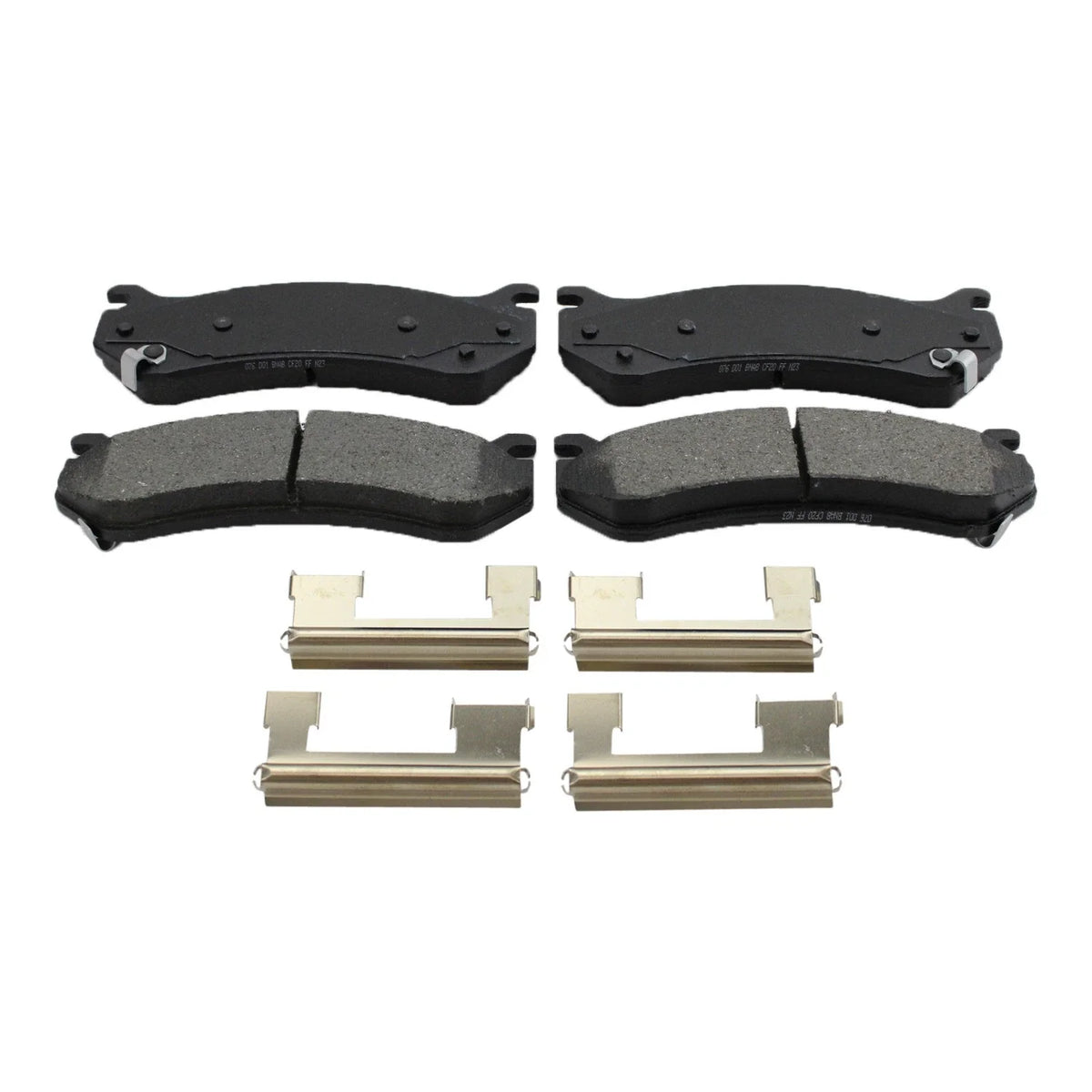 Bosch Blue Brake Pads with DuraGo Rear Rotors for Sierra 1500 2014-2019