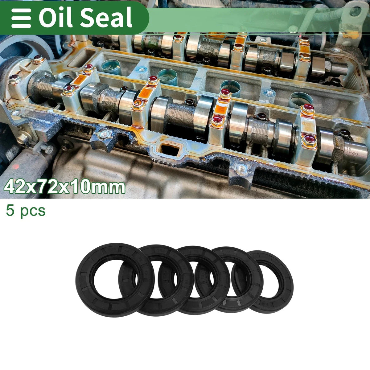 Oil Seal   - NBR Rubber 42x72x10mm