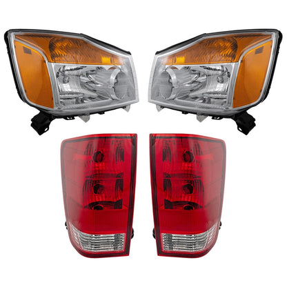 Headlight Set for Nissan Titan (2008–2015) - Left & Right