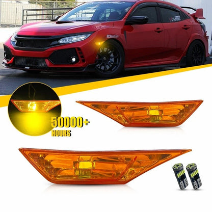 Amber LED Side Marker Lights (Set of 2) for Honda Civic 2016-2021