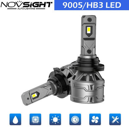 6500K 9005 HB3 LED Headlight Bulbs - Pair of 2