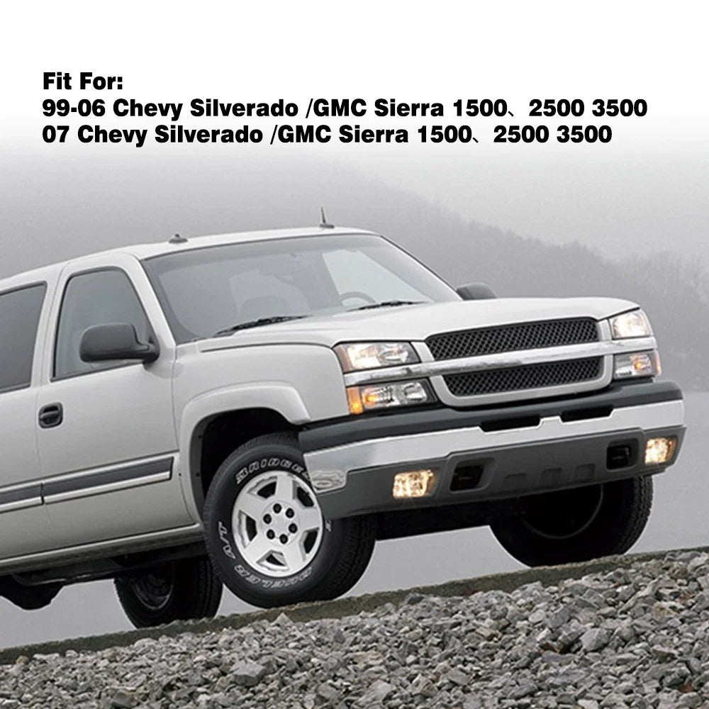 2X Front Door Tailgate Handle Covers for Chevrolet Silverado 2500 (1999–2006)