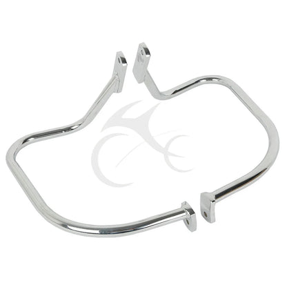 Chrome Saddlebag Crash Bar Guard Rail for Softail Harley 2000–2017