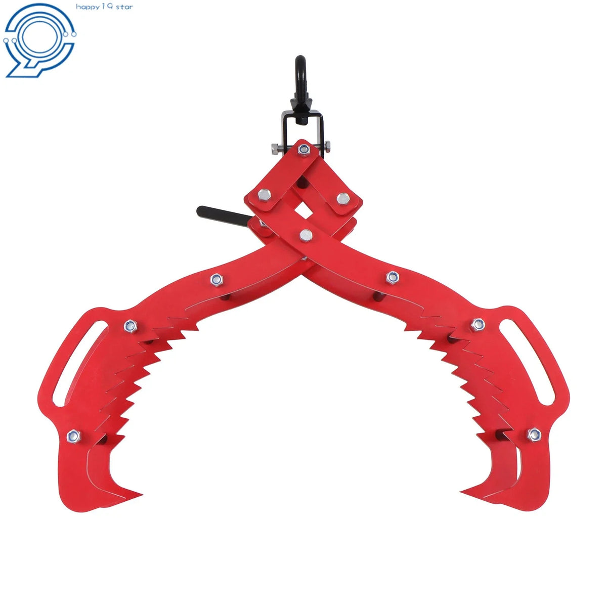 4 Claw Grapple Hook Log Lifting Tongs 36" for Tractor Use