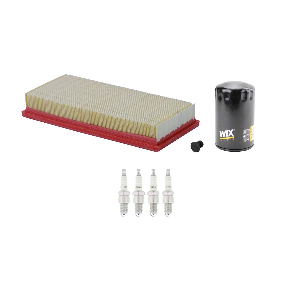 Wix Engine Air Oil Filters & NGK Spark Plugs Kit for Audi 4000 (1980–1987)