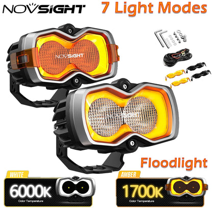 LED Work Lights 4.5'' (2 Pack) for Off Road Trucks