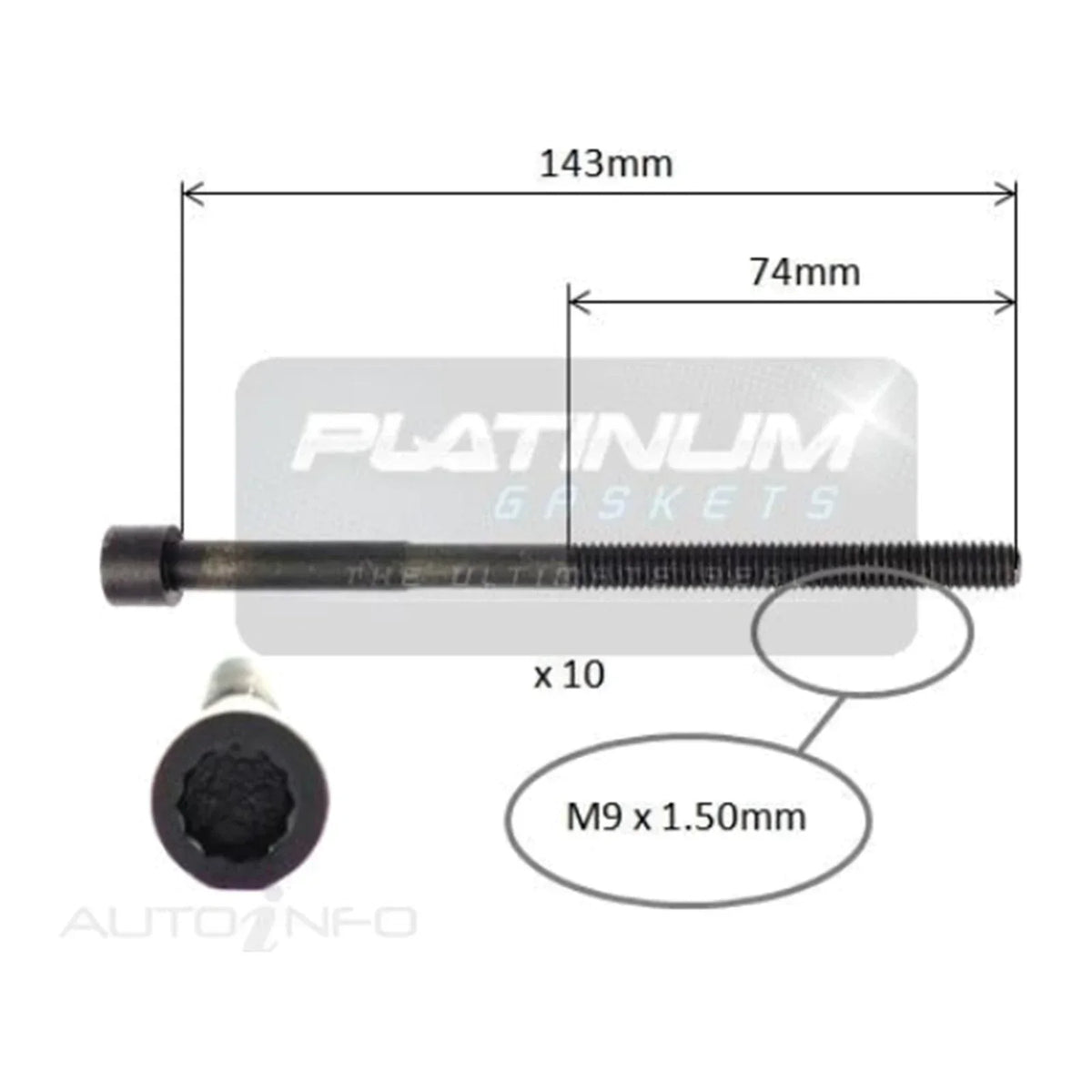 Engine Cylinder Head Bolt Set for NCP130 1.3L Toyota Yaris (2011-2019)