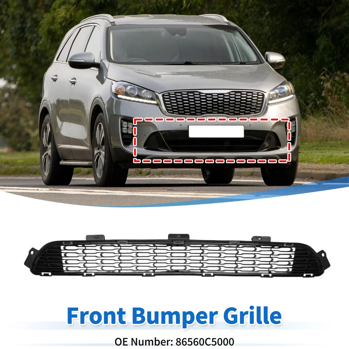 Lower Grille for Kia Sorento (2016–2018) 1 Pcs