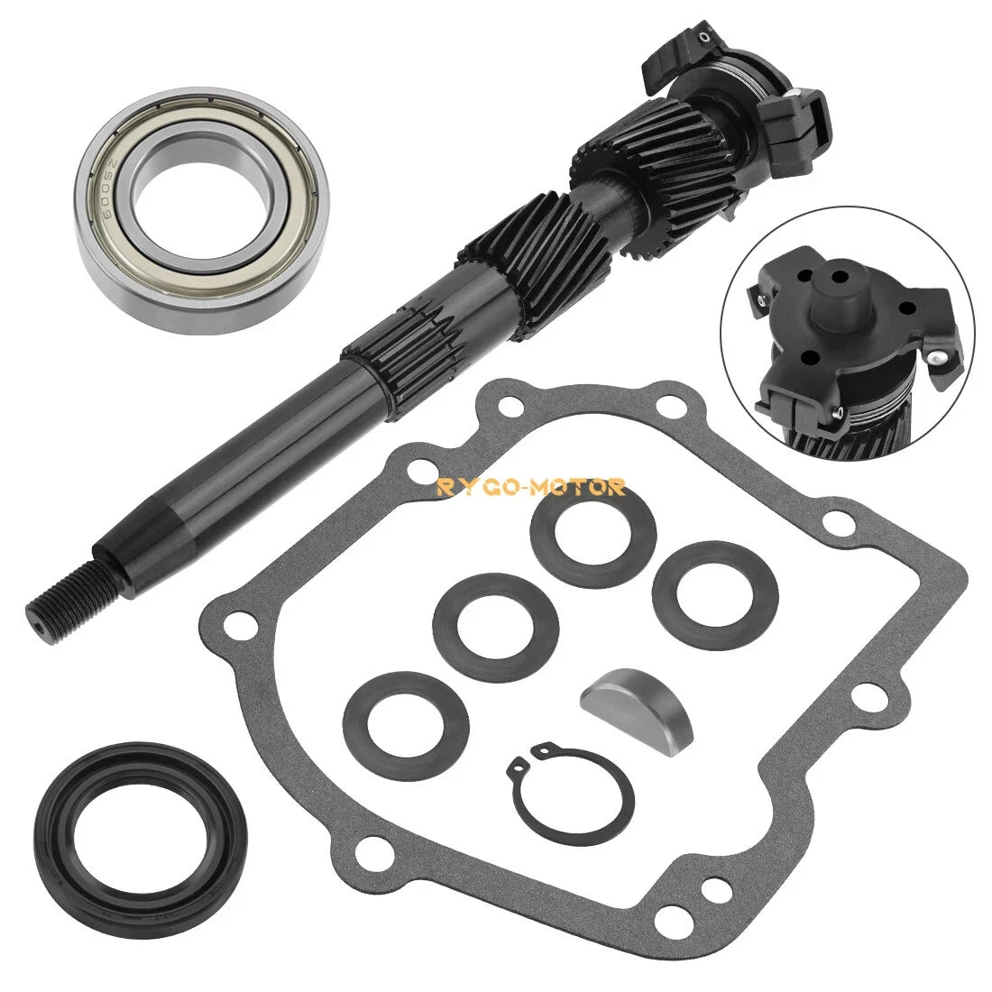 Input Shaft for Yamaha G16-A G20-A G22-A (1996–2007) End