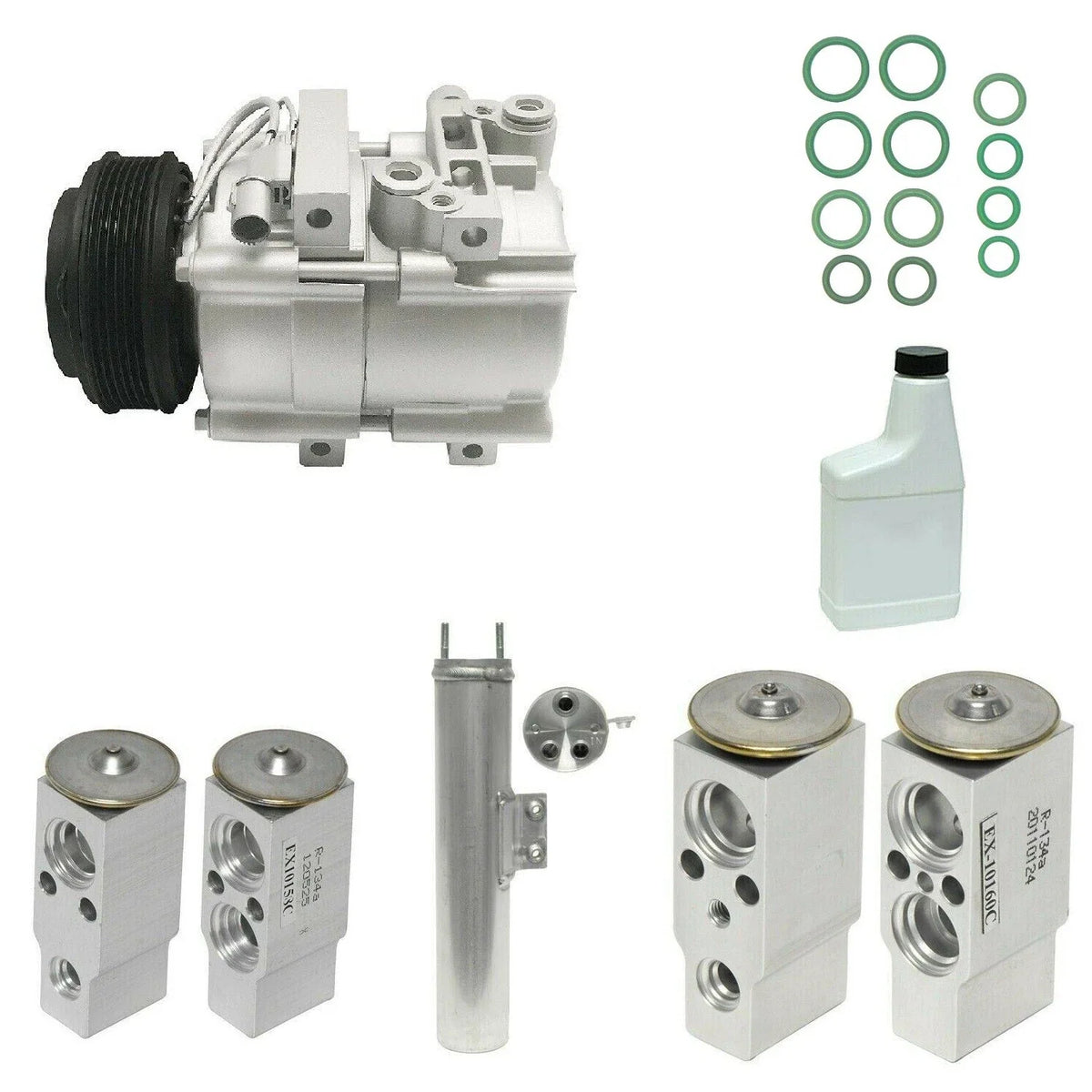 A/C Compressor Kit Replacement with Rear for Toyota Hilux (2005–2015)