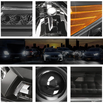 Black Housing Projector Headlight for RAV4 (2013-2015) - Amber Side