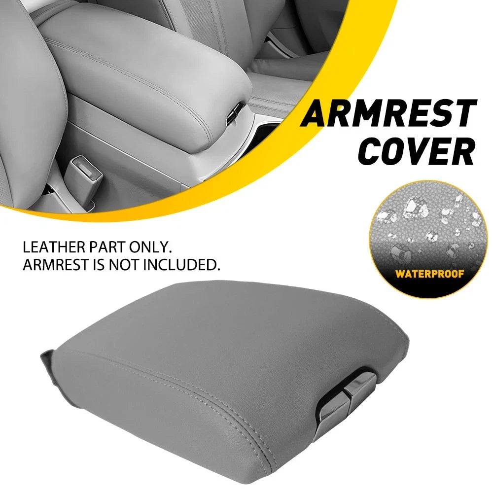 Armrest Skin for Cadillac SRX (2010–2016) Gray Trim Console Lid