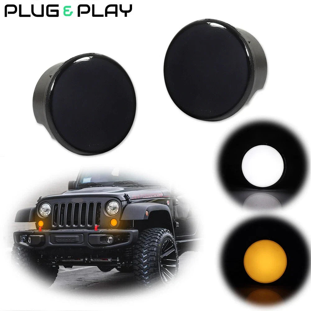 Smoke LED DRL Signal Light for Jeep Wrangler JK (2007–2017)