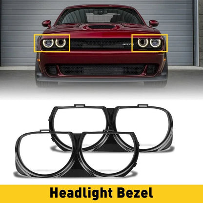 Front Headlight Bezel Trim 2X for Challenger (2015–2021) Dodge