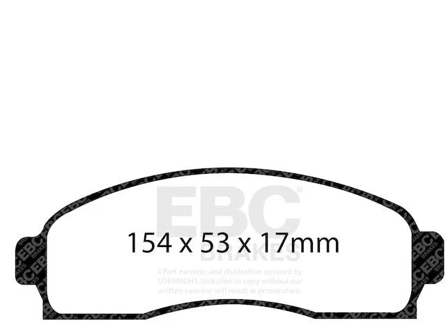 Front Brake Pads Set for 2003-2009 Mazda B2300 NB375GD