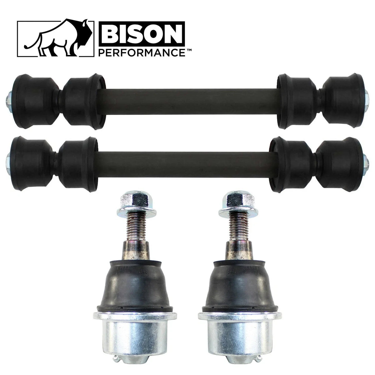 4-Piece Lower Ball Joint & Front Sway Bar Link Kit for Chevy GMC
