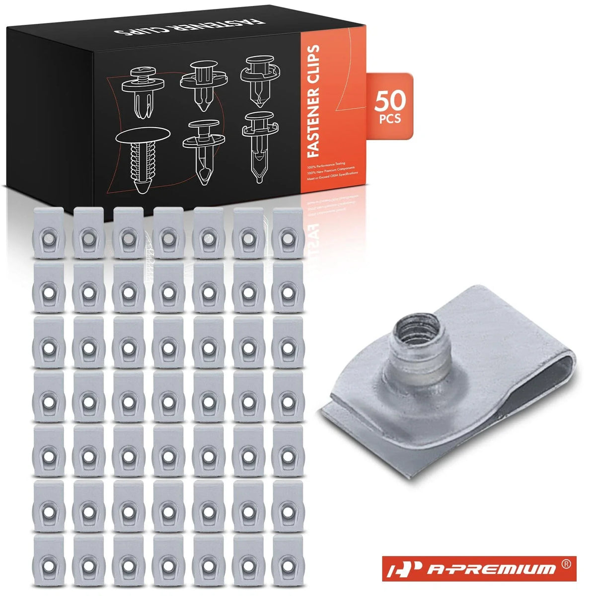 50Pcs Zinc High Mount Lamp Nut for Ford Lincoln