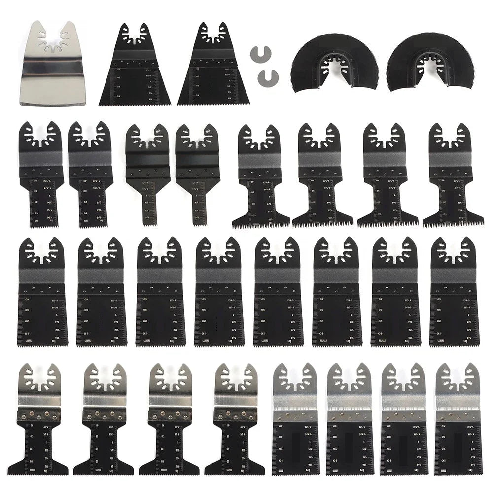 31-Piece Oscillating Tool Blade Set for Universal Use