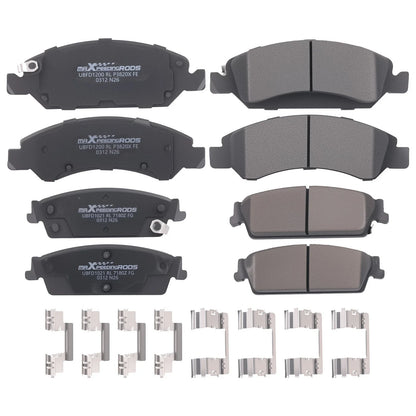 8pcs Disc Brake Pads for GMC Sierra 1500/Chevy Silverado (2007–2013)