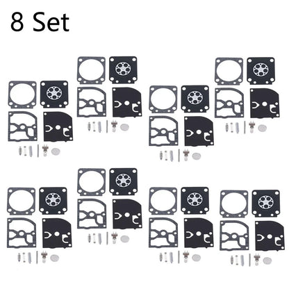 8-Piece Carburetor Gasket Kit for ZAMA RB-129 C1M-W26A C1M-W26B C1M-W26C