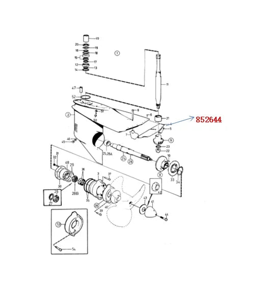 Penta Non-return Valve for Volvo (Fits 852644)