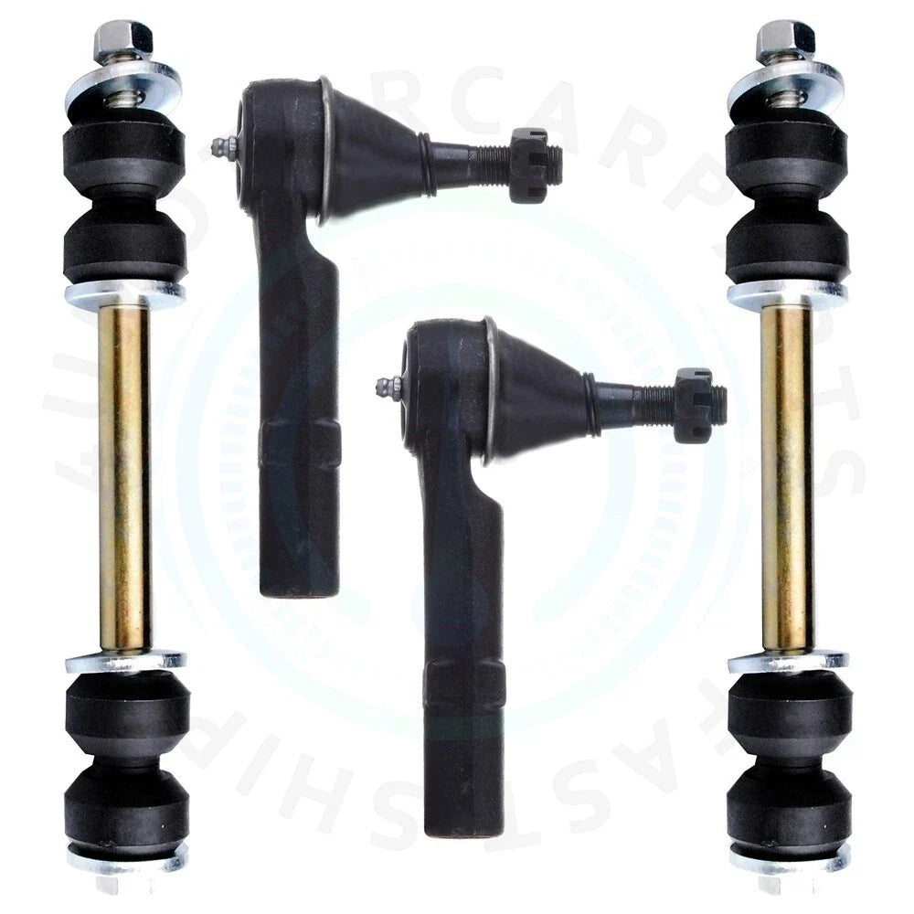 Set of 4 Front Outer Tie Rod Ends for Chevrolet Silverado 1500 (2007–2013)