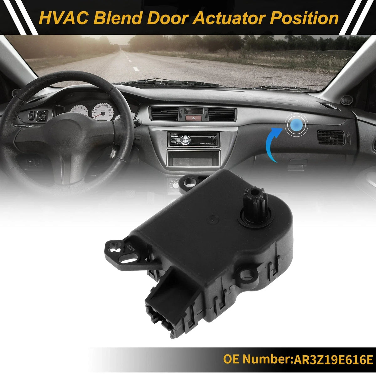 HVAC Heater Blend Door Actuator for Ford Mustang (No.AR3Z19E616E)