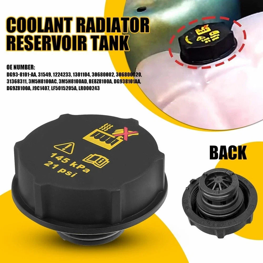 Engine Coolant Radiator Reservoir Tank Cap for Ford Edge (2015–2021)