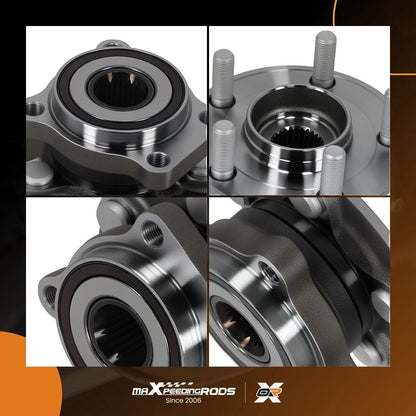 Front LH RH Wheel Hub Assembly Set of 2 for Impreza WRX 2008-2014