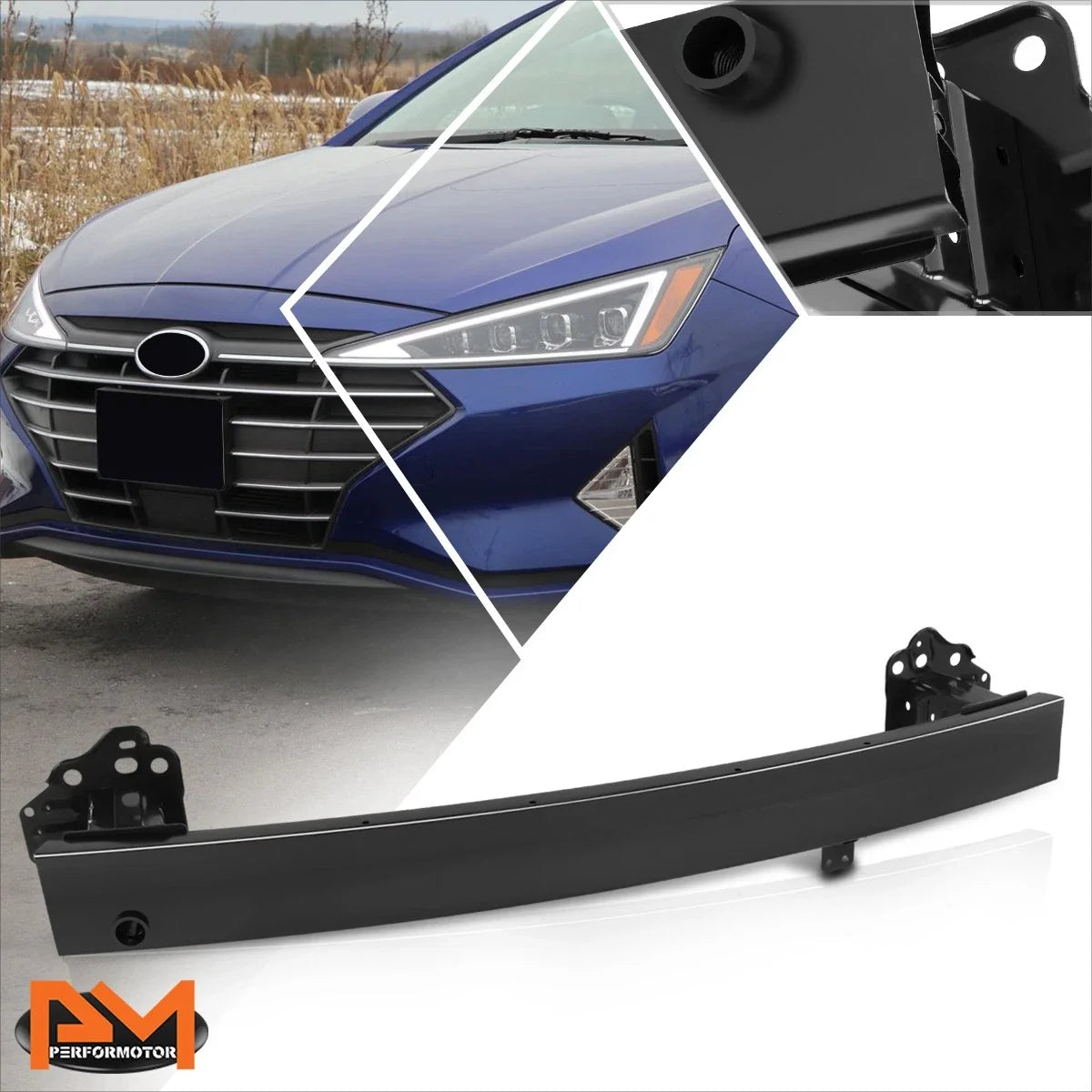 Impact Absorber Front Bumper for Hyundai Elantra Sedan 2019-2020