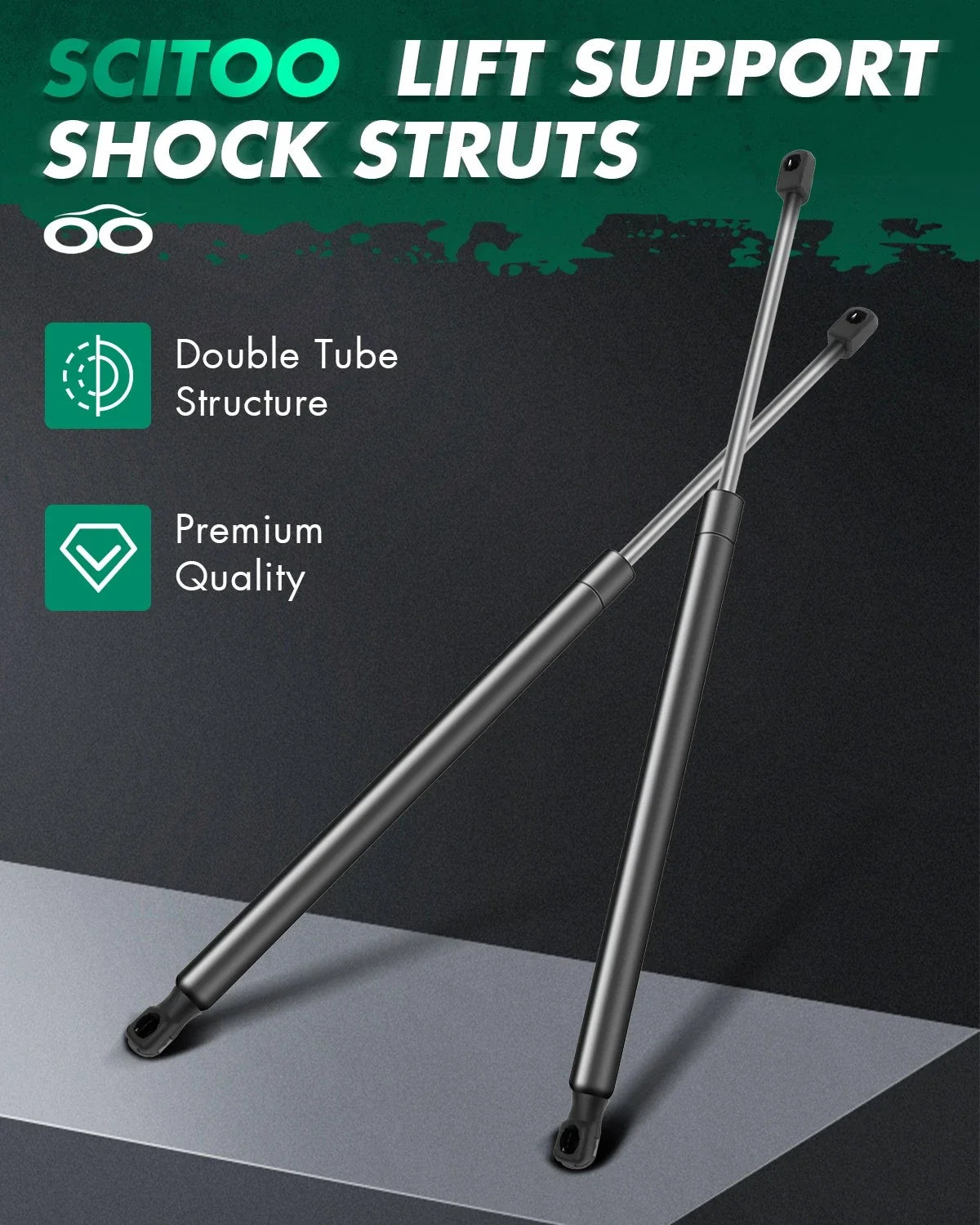 Set of 2 Liftgate Struts for Buick Enclave (2008–2014)