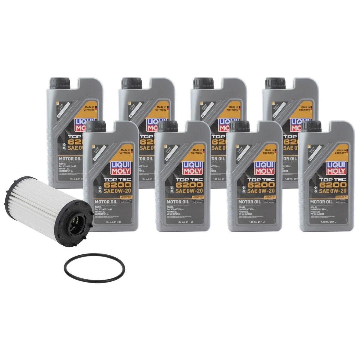 0W-20 Engine Oil Change Kit by Liqui Moly for Audi A6 A8 (1998–2023)