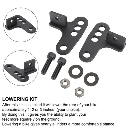 Adjustable Rear Lowering Links Drop Kit for Sportster XL883 1200 (1988–1999)