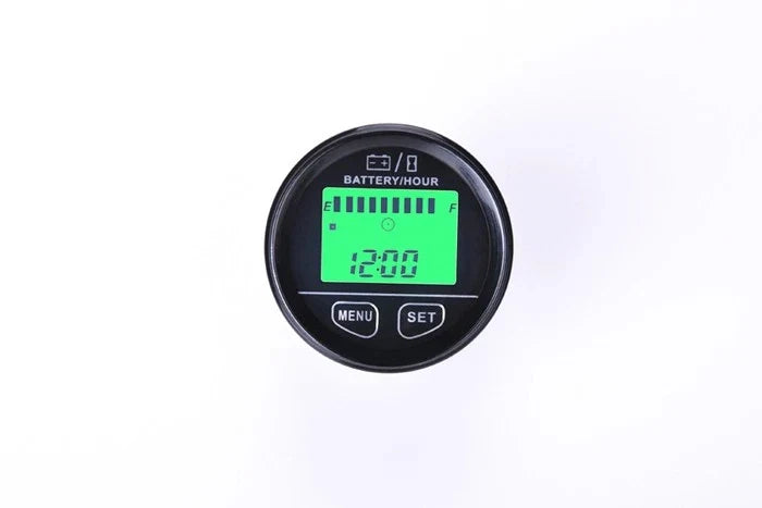 Battery Level Hour Meter Gauge with Backlit LCD for 12v 24v 36v 48v