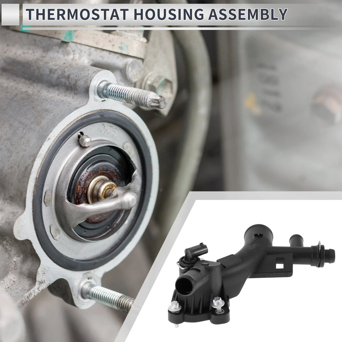 Engine Coolant Thermostat Housing Assembly for Buick Encore, Chevrolet (2013–2021)