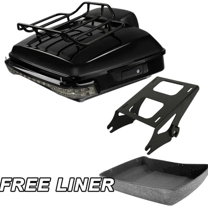 Trunk Backrest Rack Light Mount for Harley Street Glide 2014-2026